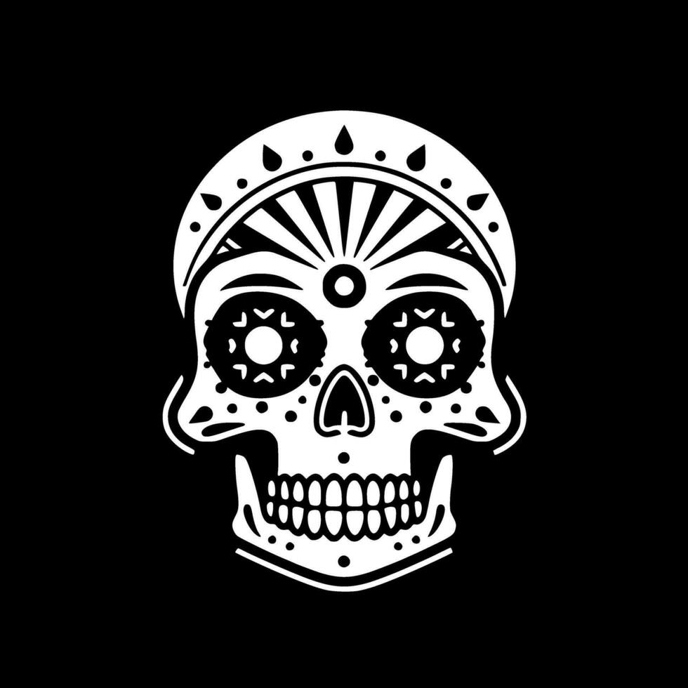 Skull - Minimalist and Flat Logo - Vector illustration