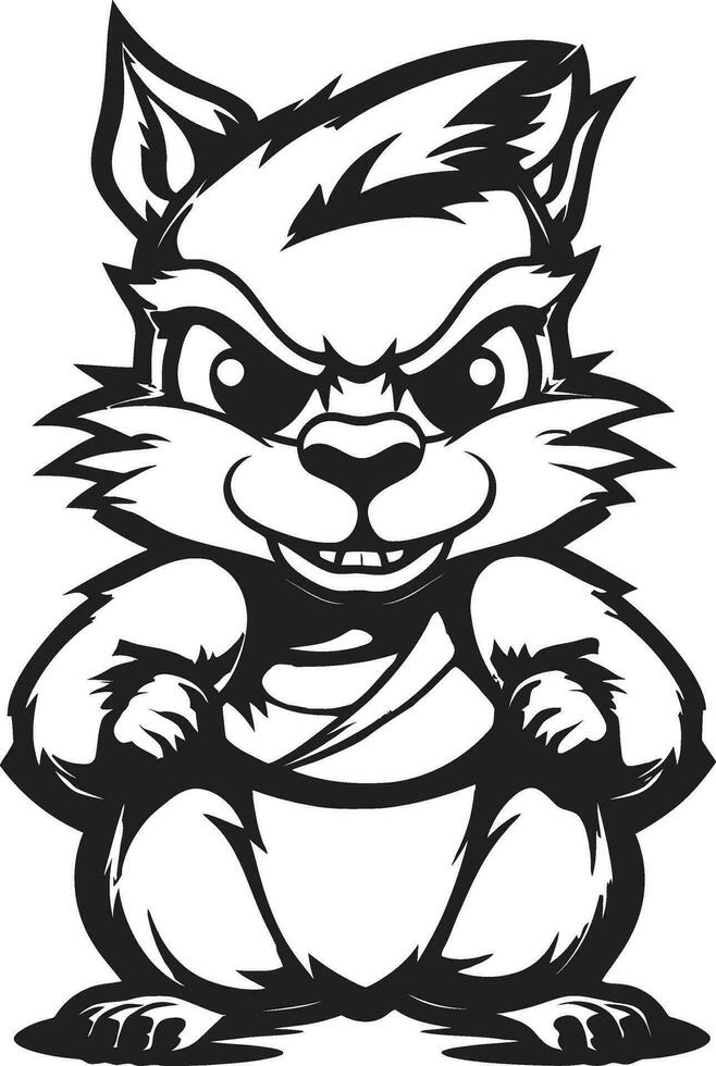 Chipmunk Logo for Entertainer Chipmunk Logo for Creative Professional vector
