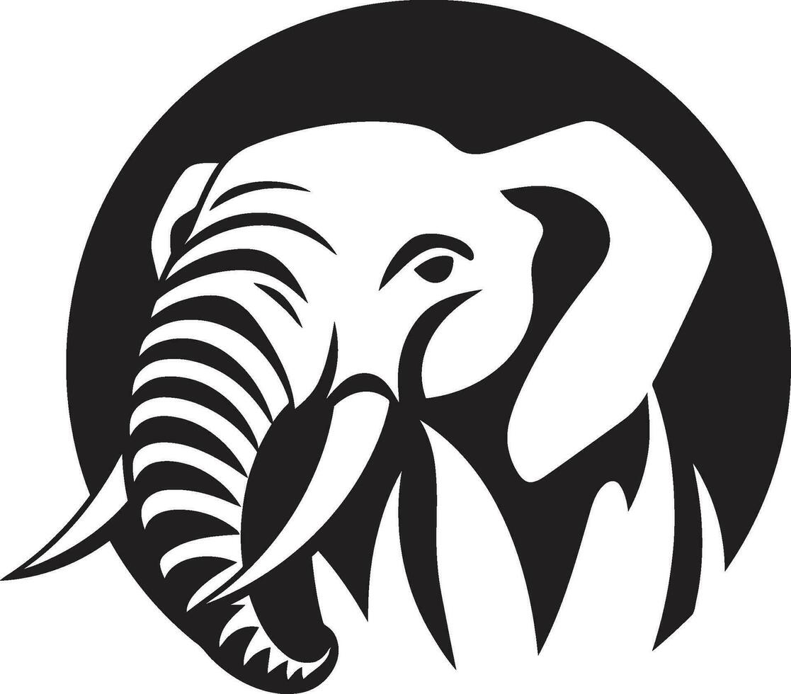 Elephant Vector Logo Icon for a Sustainable Brand Elephant Vector Logo Icon for a Fair Trade Brand