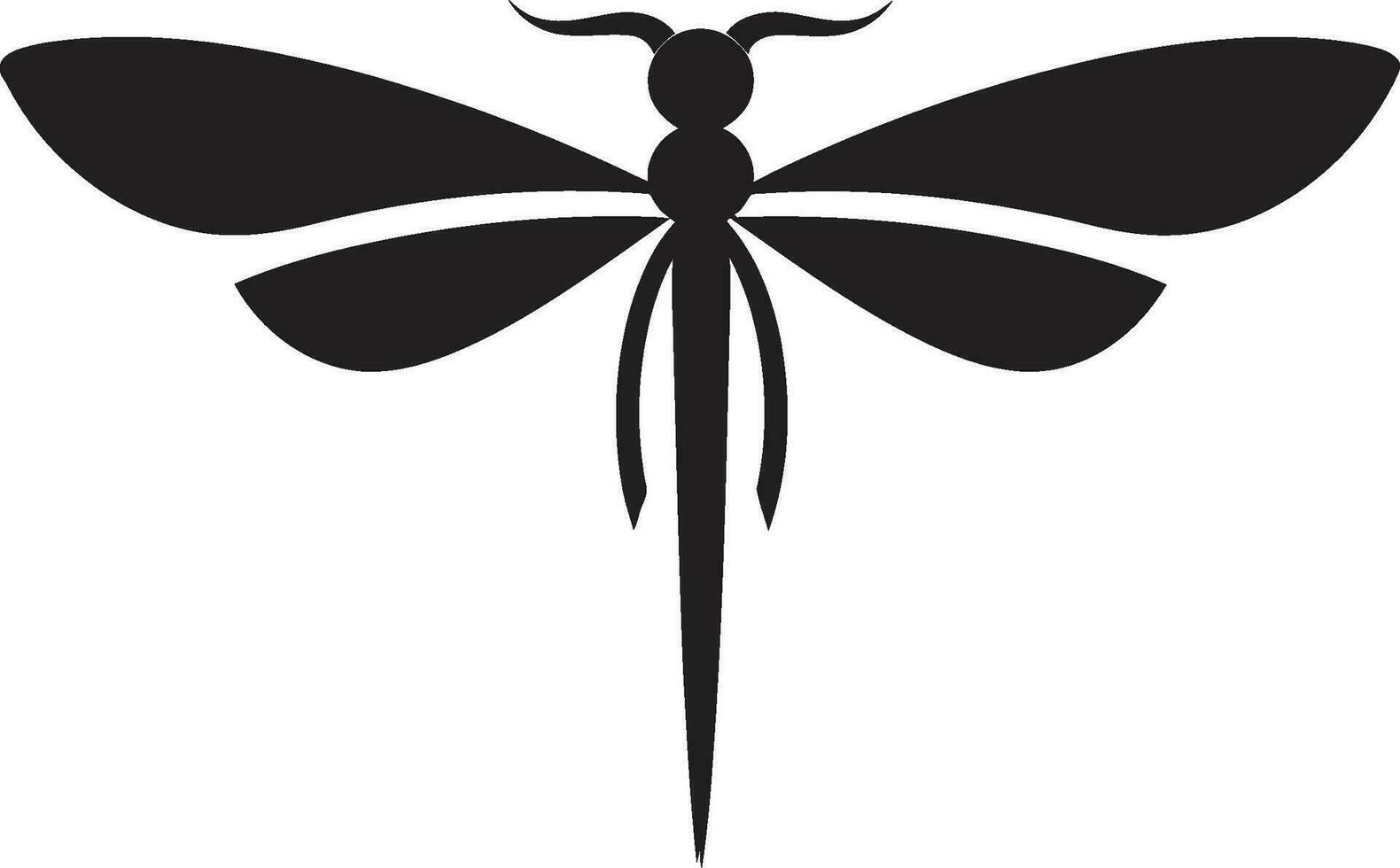 Midnight Magic Dragonfly Logo Whispering Wings Vector Badge