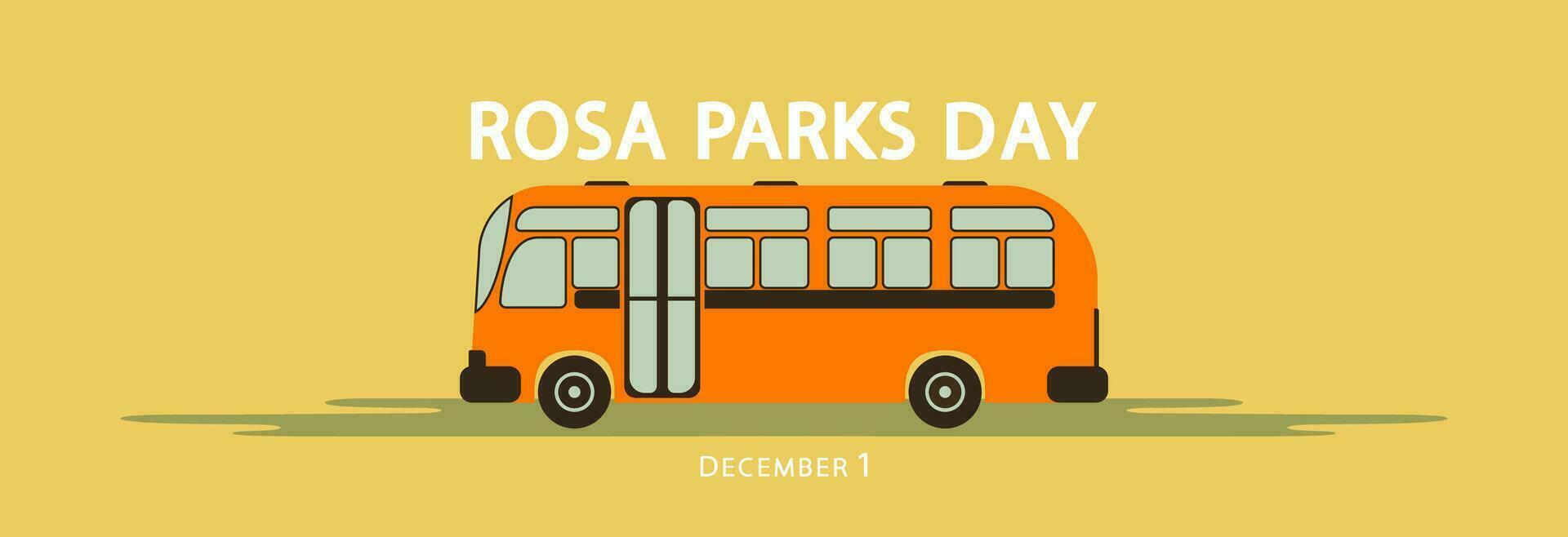 Rosa Parks and the bus. vector