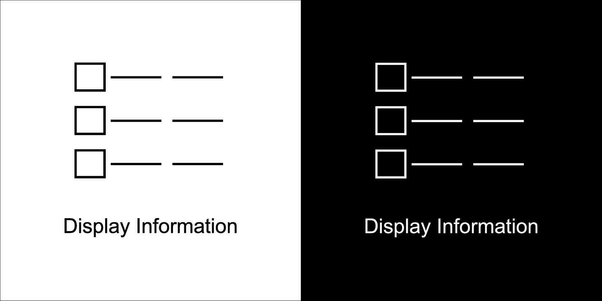 Icon Display Information icon design vector