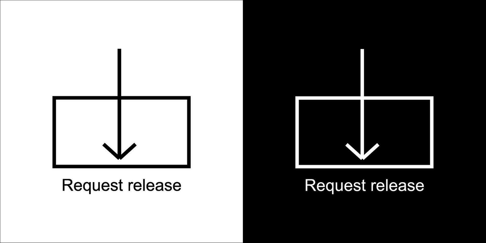 Request release icon design vector