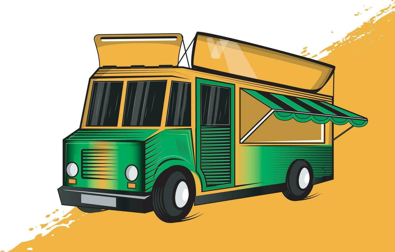 comida camión ilustración vector