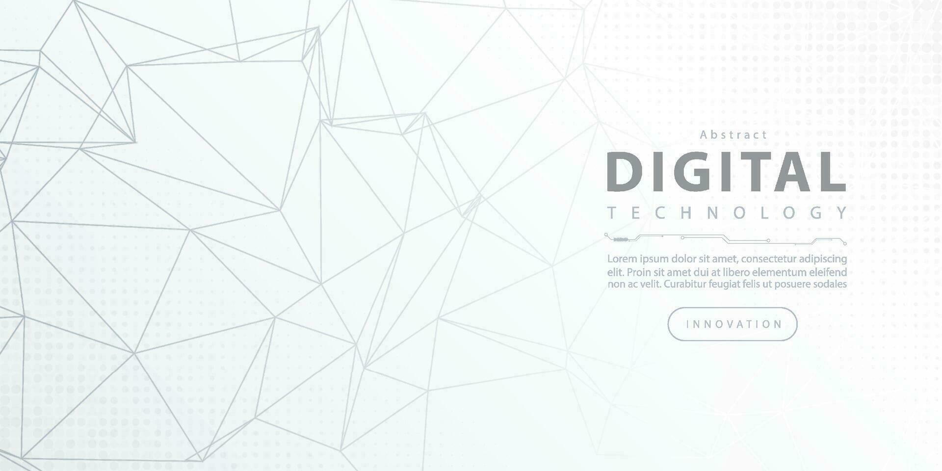 Digital technology futuristic data white background, cyber nano information, abstract communication, innovation future tech data, internet network speed connection, Ai big data lines dots illustration vector