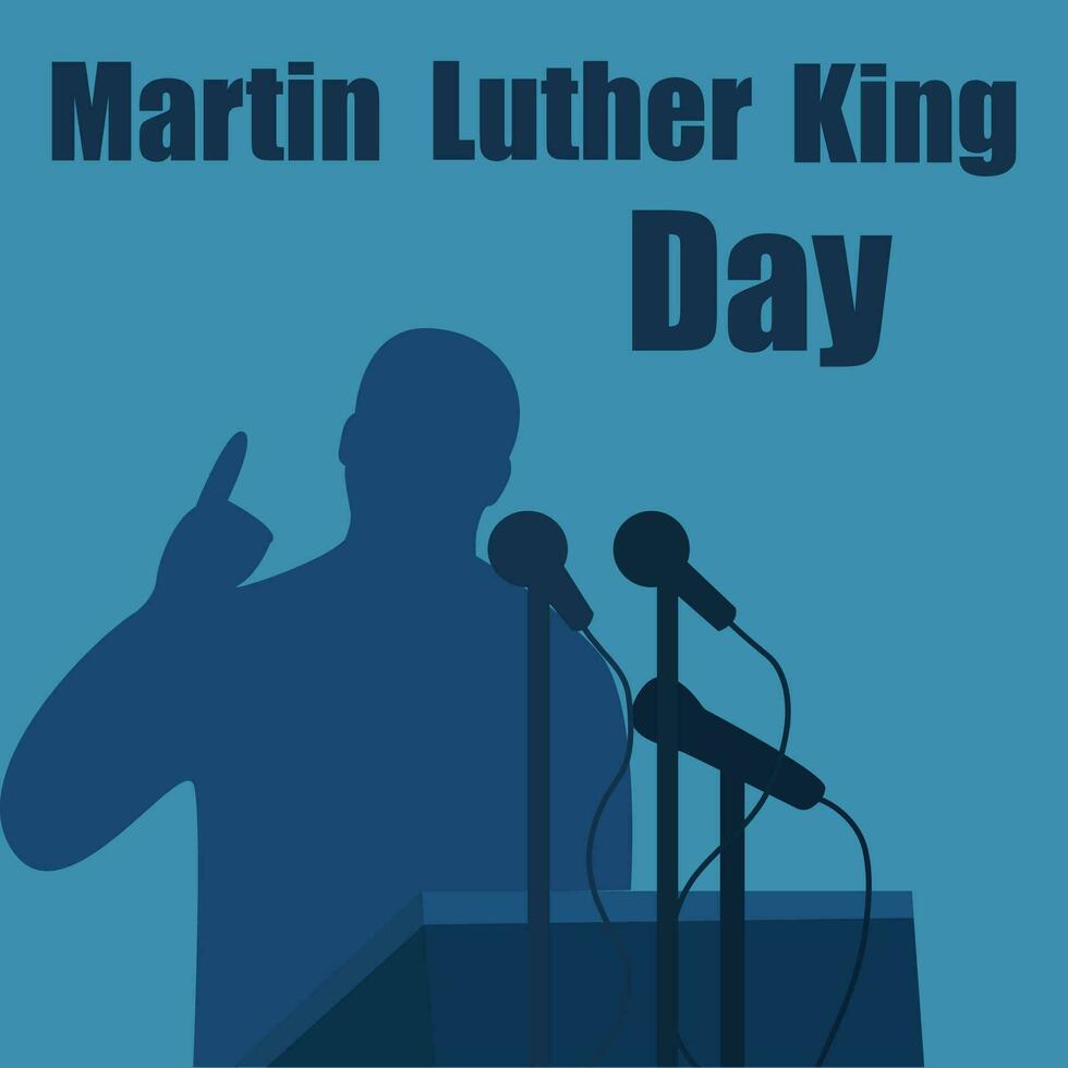 Martin Luther King Day. MLK Day. Suitable for greeting card poster and banner vector