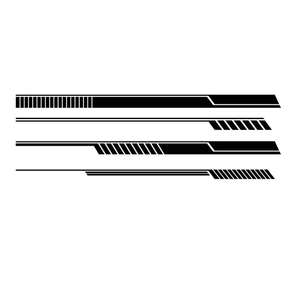 vector striped car wrap sticker design. vector car livery decal