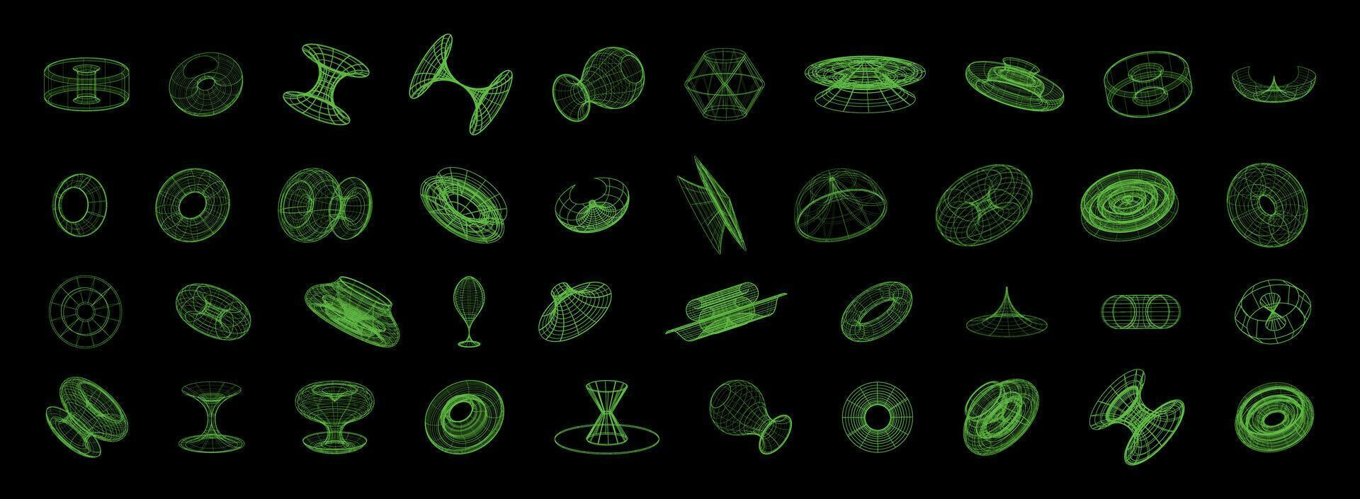 Y2k, Rave, Retrofuturistic conceptual elements. Acid Y2K geometric shapes, vaporwave elements from the 90s, 80s, 00s.3D Vector graphics