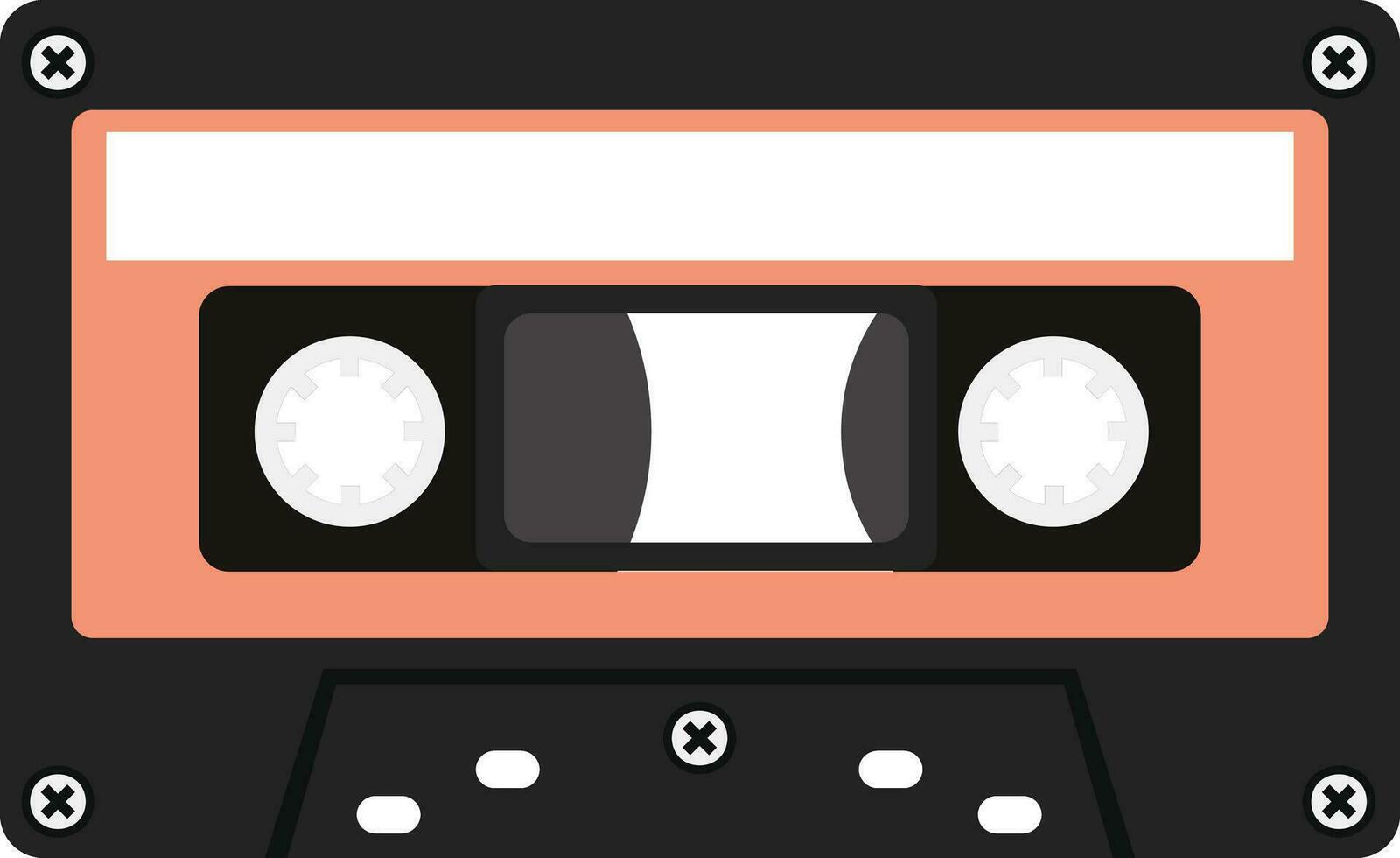 Vintage Music Audio Cassette Tape vector