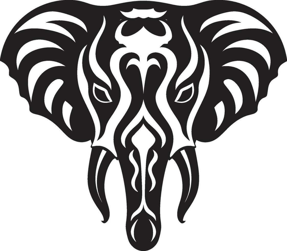 Elephant Logo with Herd A Symbol of Community and Strength Elephant Logo with African Landscape A Symbol of Nature and Wildlife vector