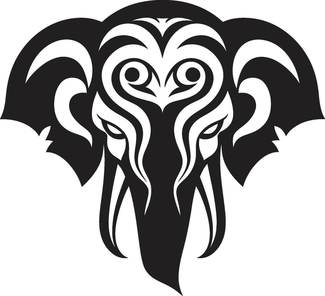 elefante logo con indio paisaje un símbolo de cultura y tradicion elefante logo con moderno antecedentes un símbolo de Progreso y innovación vector