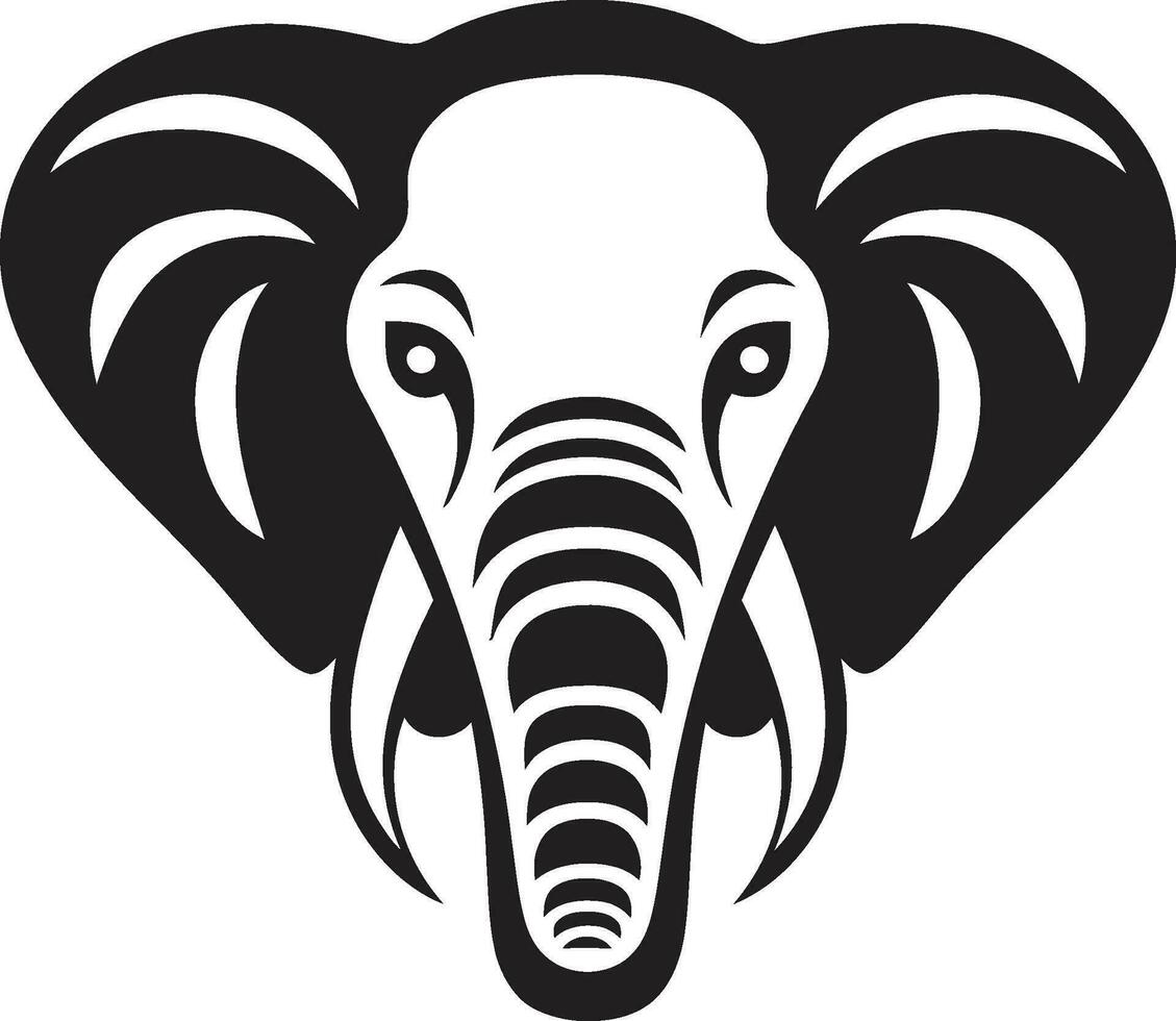 poderoso elefante vector logo icono majestuoso elefante vector logo icono