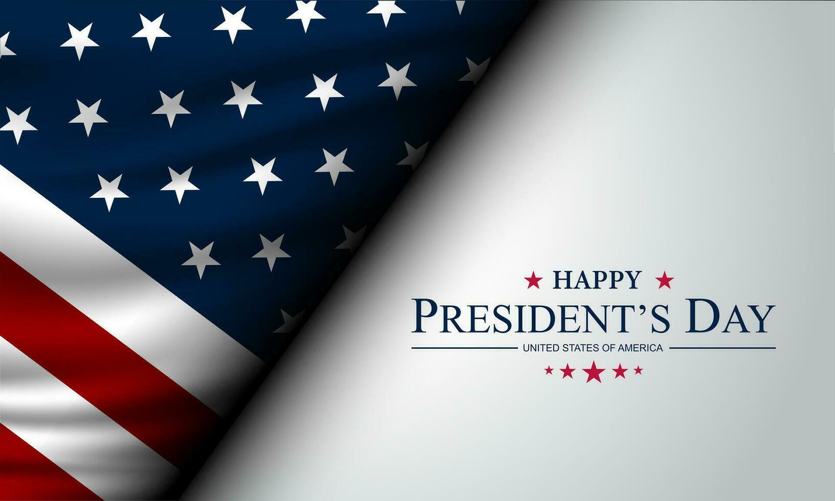 President's Day Background Design. Banner, Poster, Greeting Card. Vector Illustration