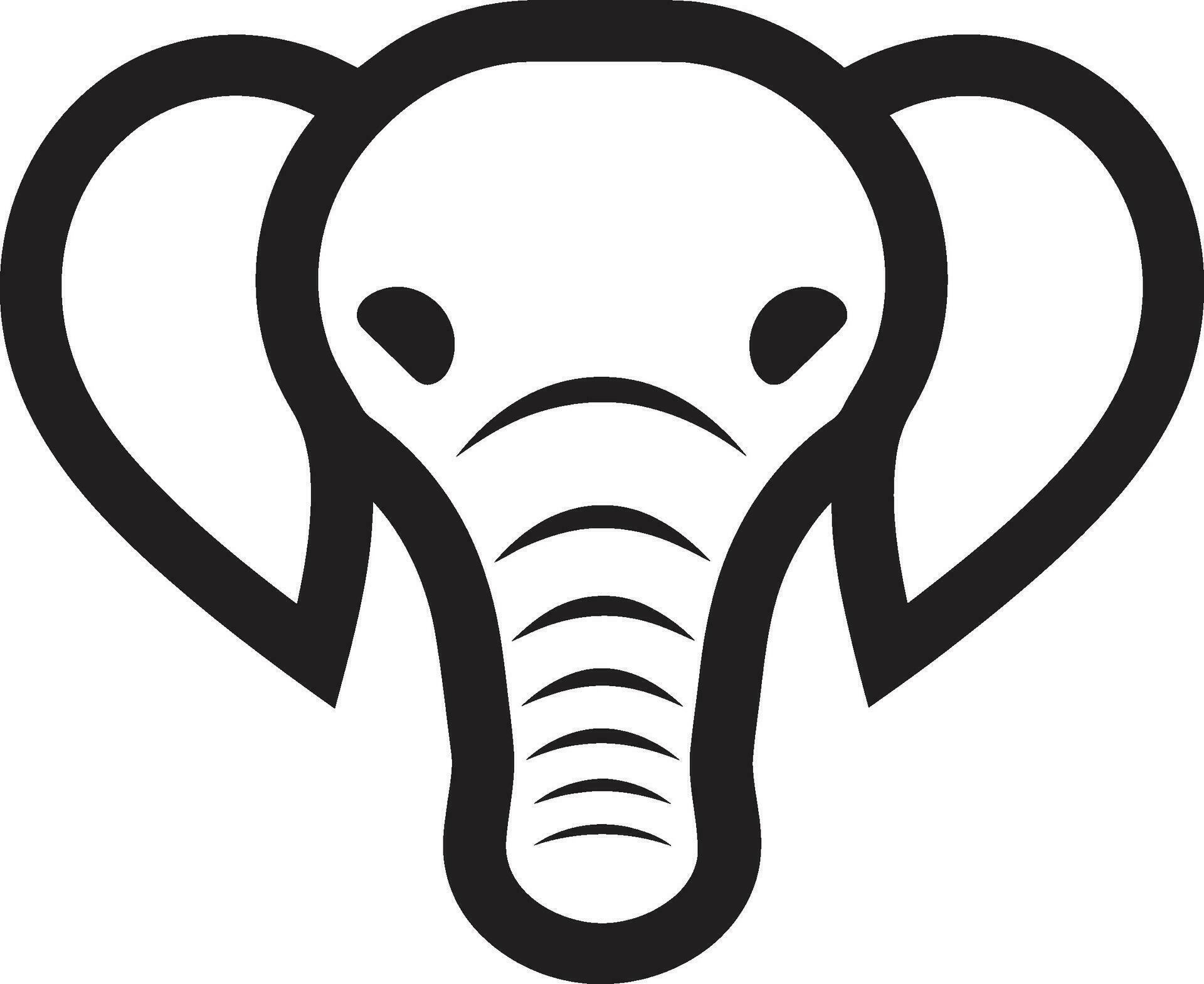 Elephant Logo for App A Clean and Modern Design Elephant Logo for ...