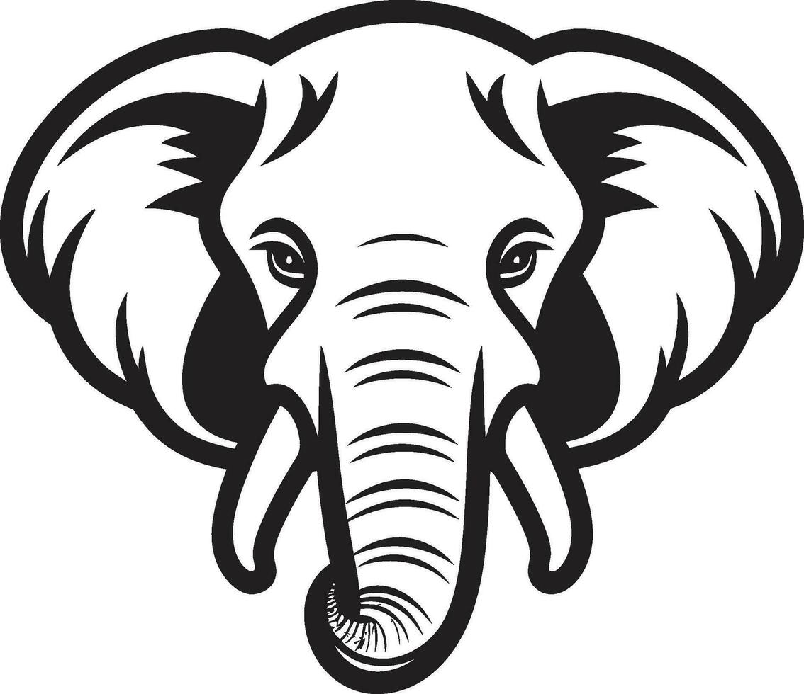 elefante logo para sitio web un escalable y sensible diseño elefante logo para aplicación un limpiar y moderno diseño vector