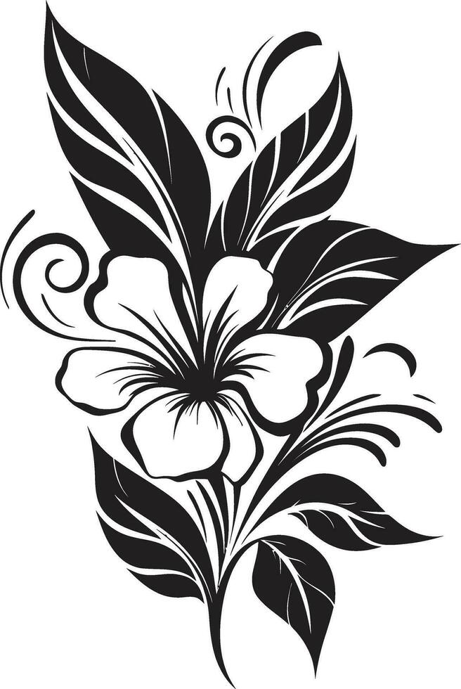 Floral Wreath Icon Floral Bouquet Icon vector