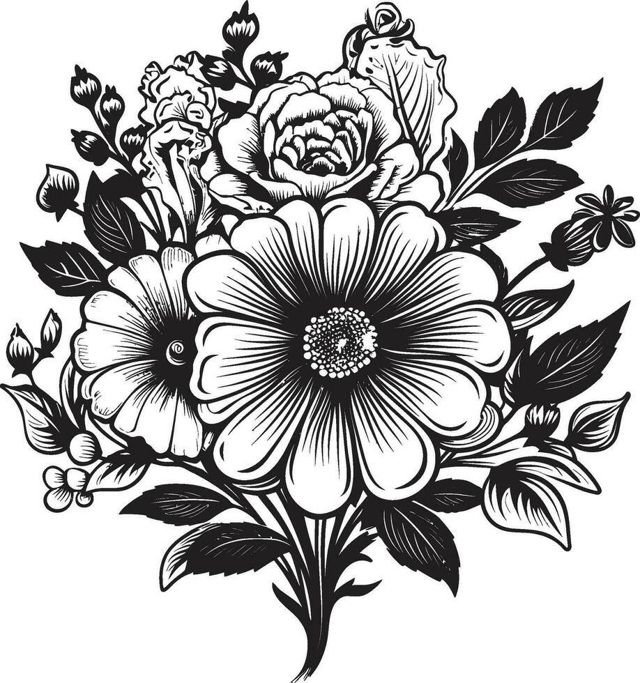floral logo icono floral marca icono vector