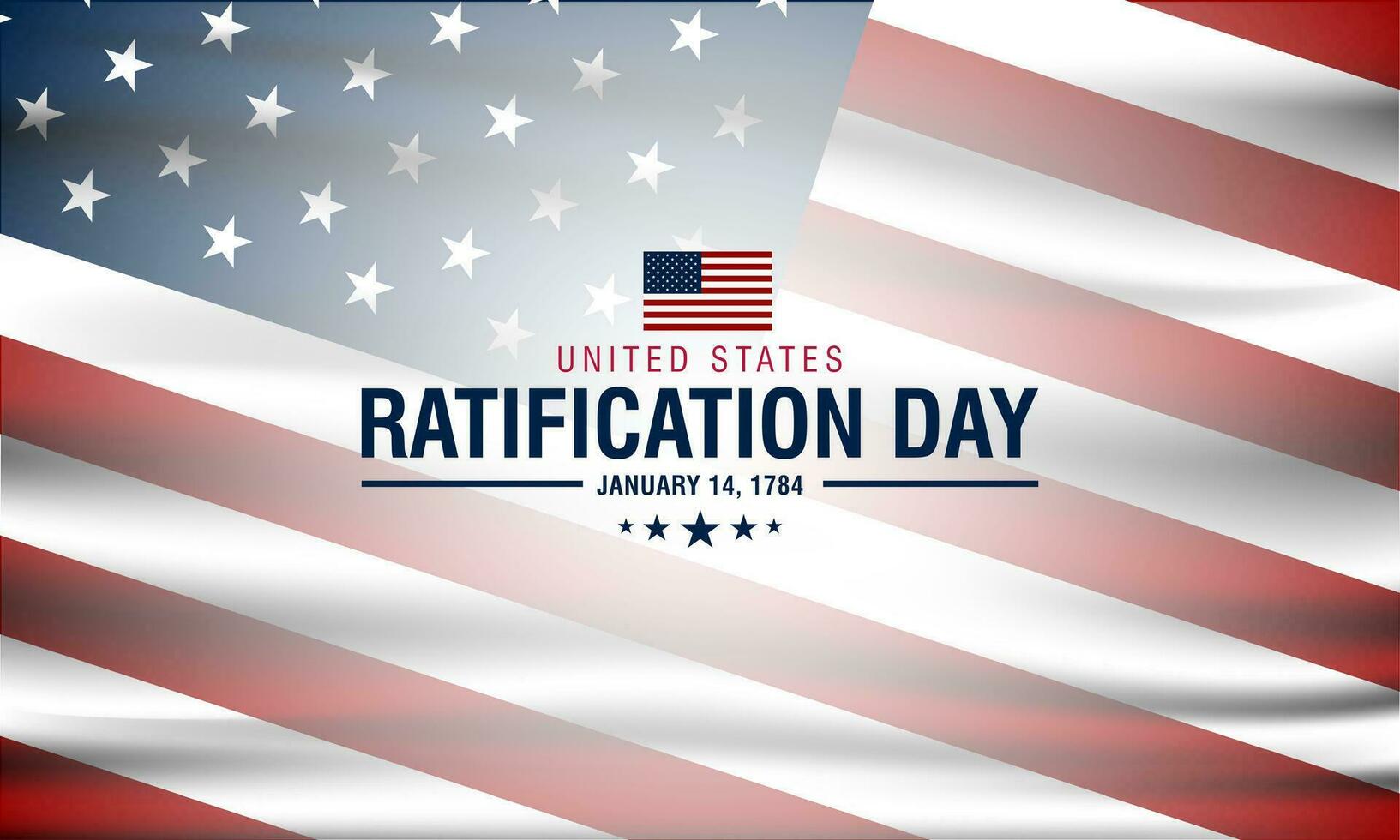 unido estados ratificación día enero 14 antecedentes vector ilustración