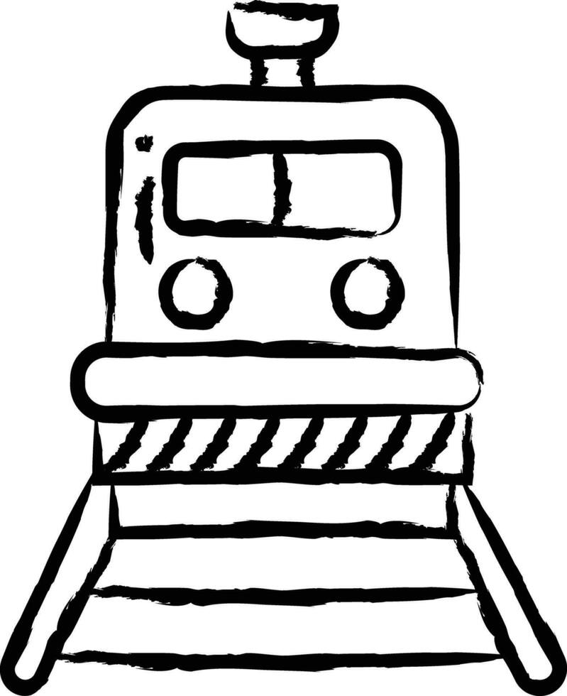 Train hand drawn vector illustration