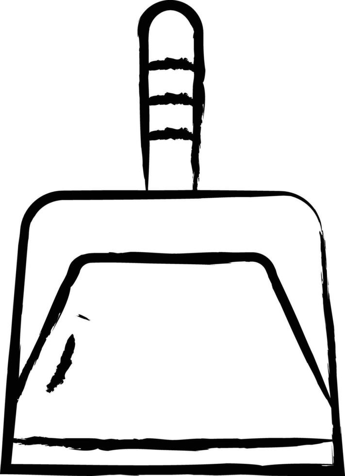 Dust Pan hand drawn vector illustration