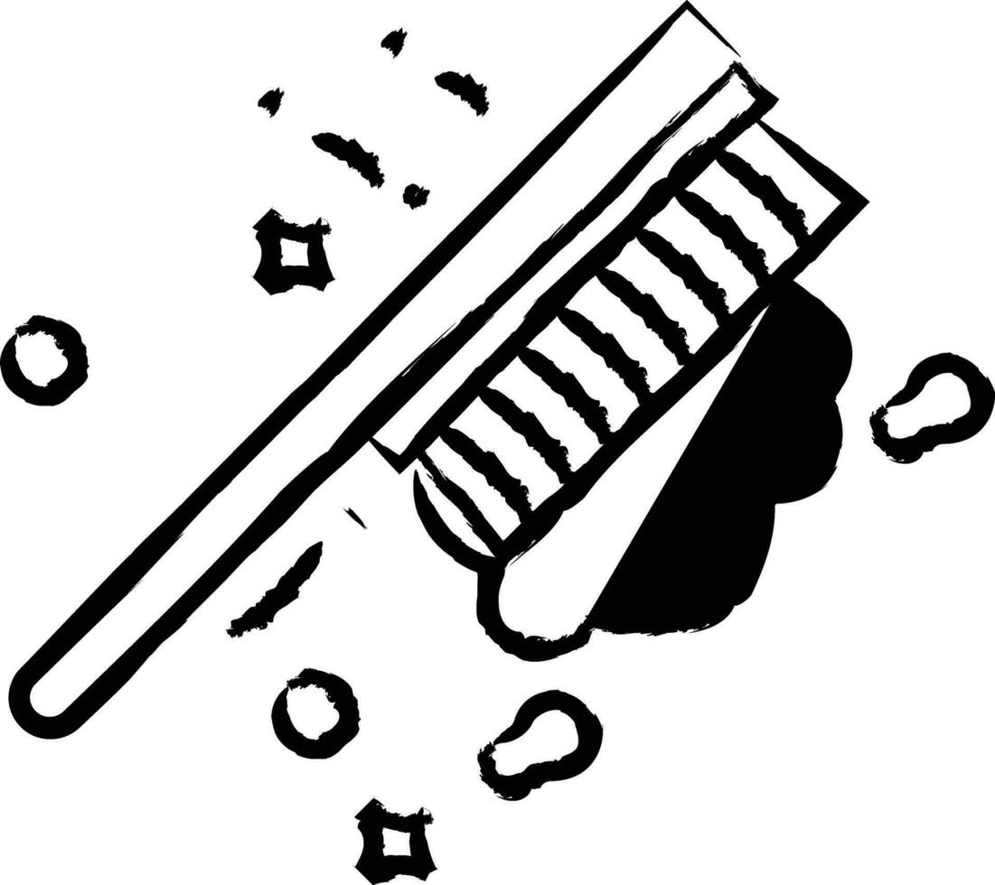 Dust brush hand drawn vector illustration