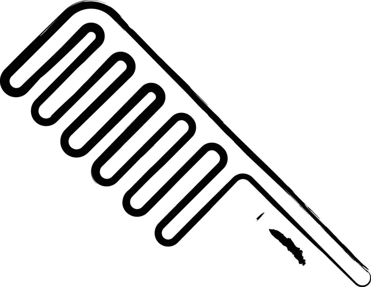 Comb hand drawn vector illustration