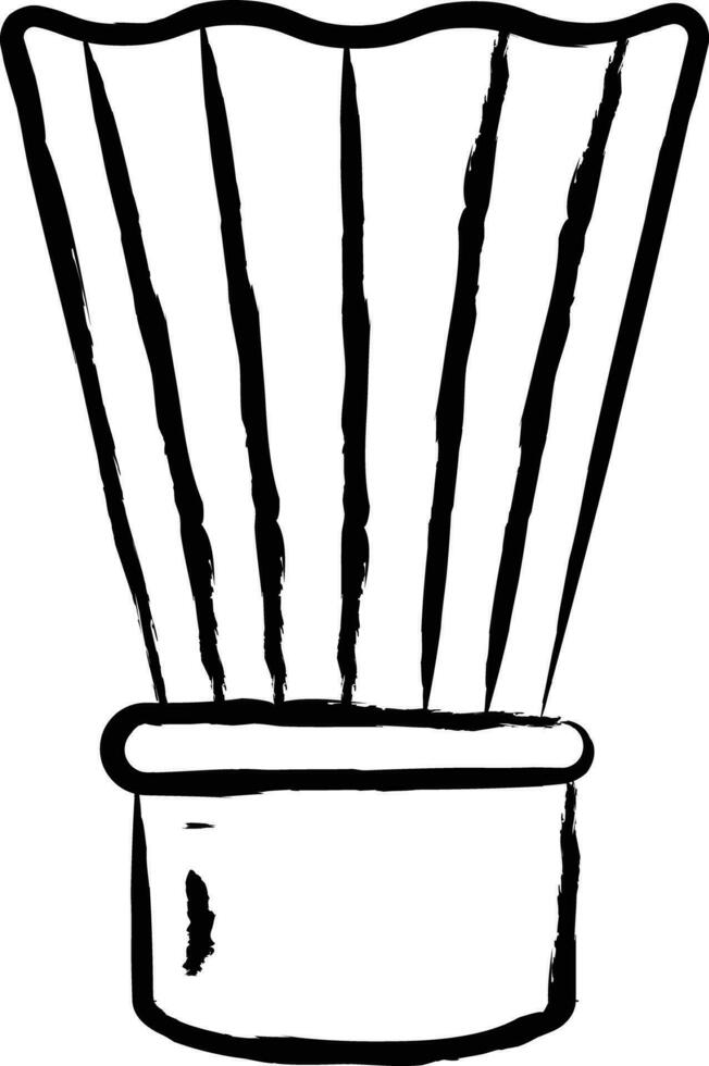 Shaving Brush hand drawn vector illustration