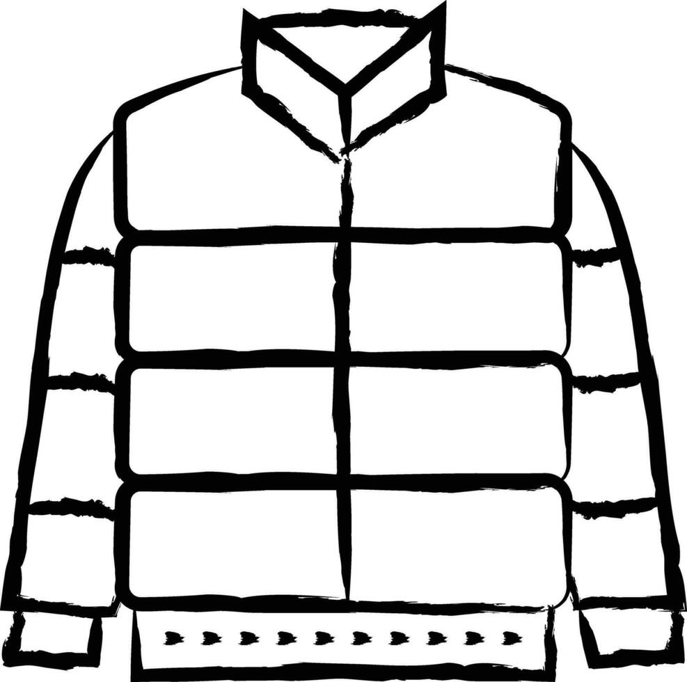 chaqueta mano dibujado vector ilustración