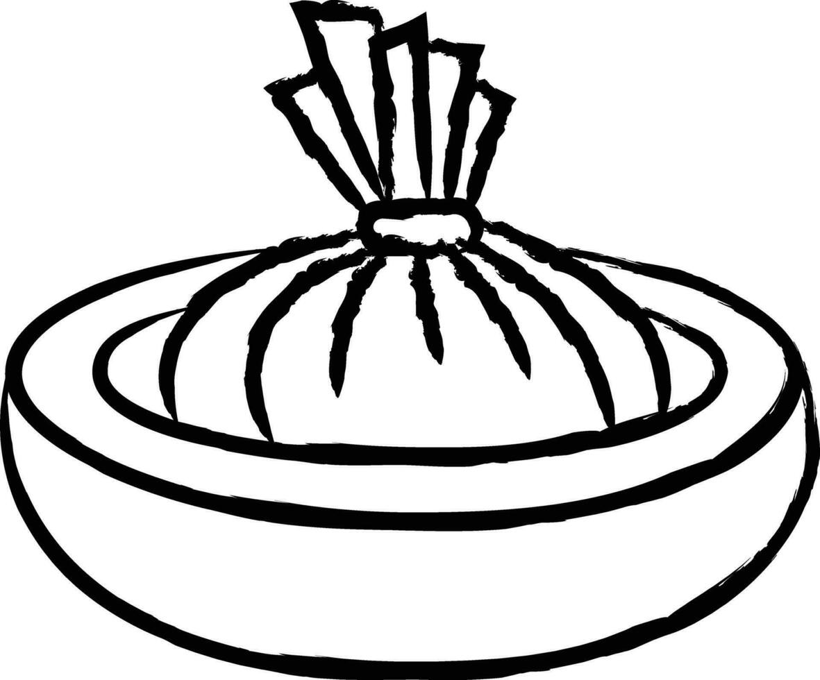 Tamal hand drawn vector illustration