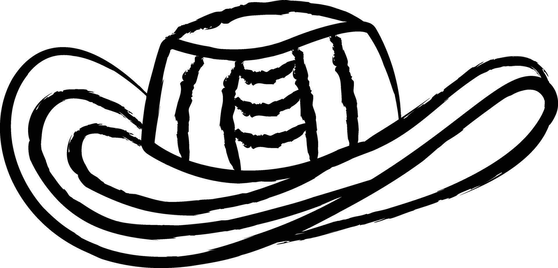 Hat hand drawn vector illustration