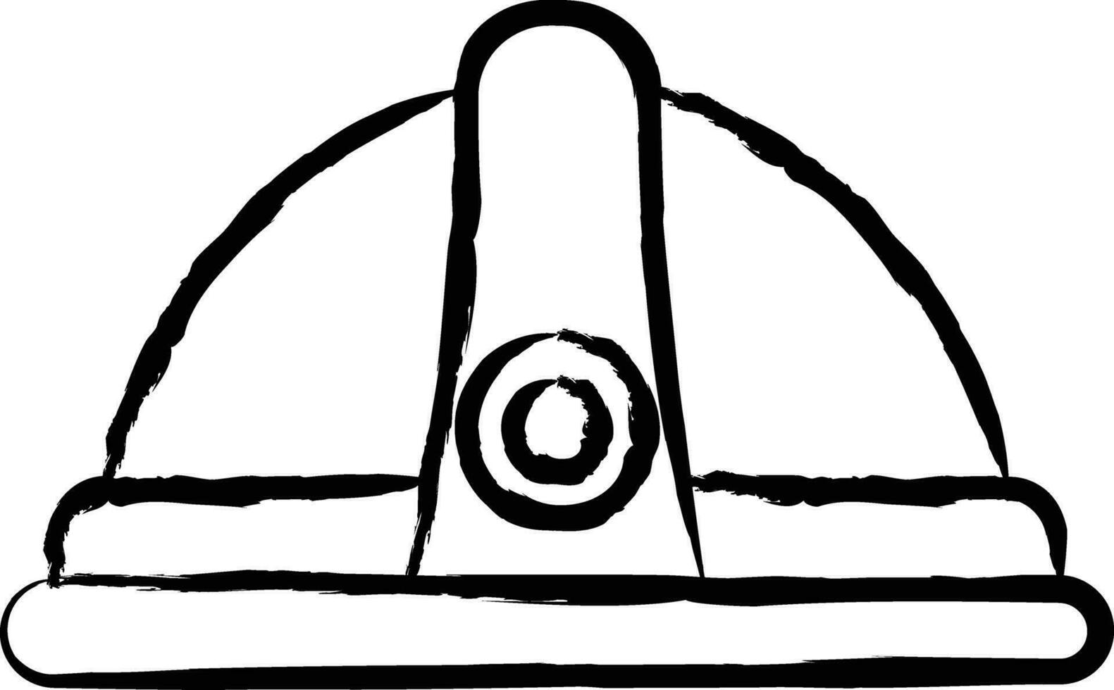 Helmet hand drawn vector illustration