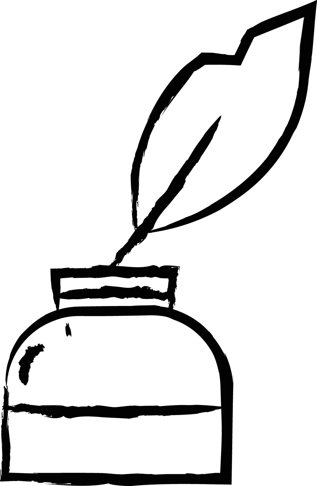 quill and ink hand drawn vector illustration 34031603 Vector Art at