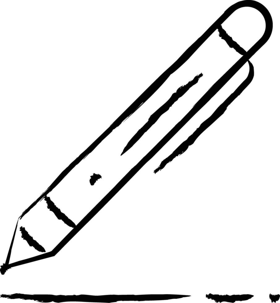 Ball Pen hand drawn vector illustration