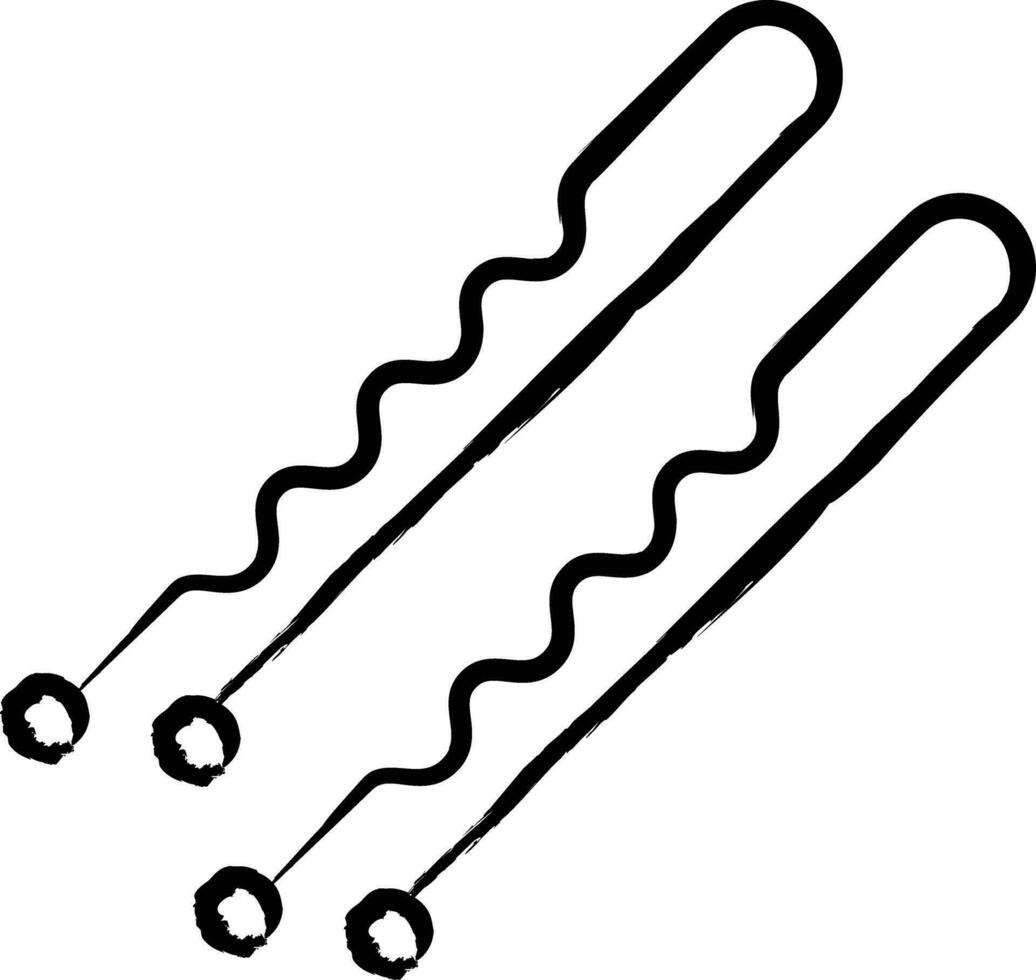 Bobby Pin hand drawn vector illustration 34031652 Vector Art at Vecteezy