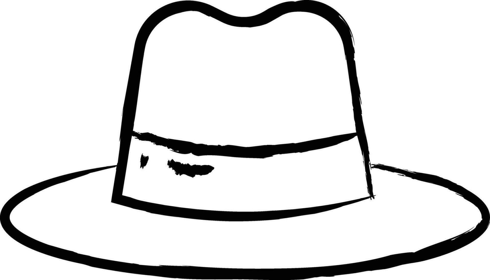 Hat hand drawn vector illustration