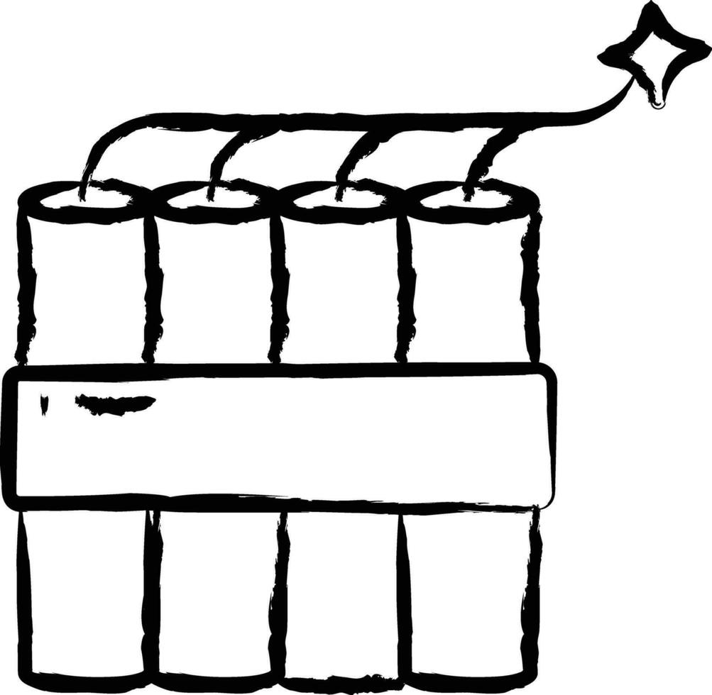 Dynamite hand drawn vector illustration