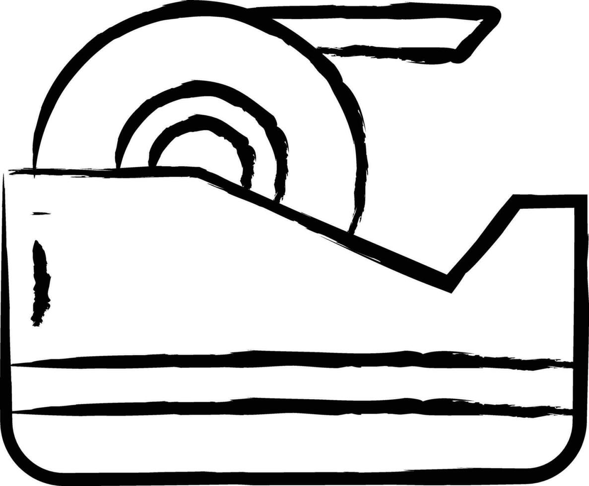 Gum Tape hand drawn vector illustration