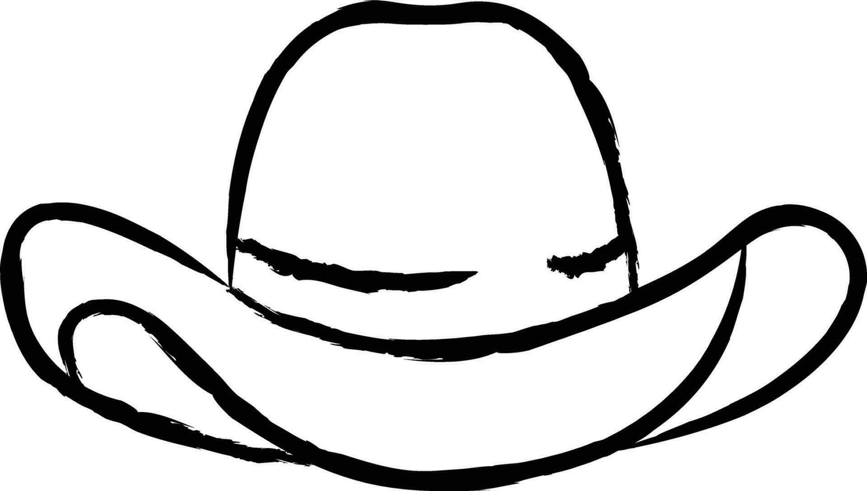 sombrero mano dibujado vector ilustración