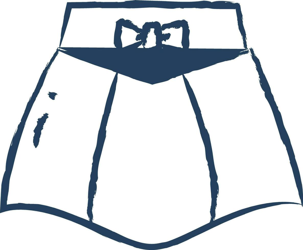 Skirt  hand drawn vector illustration