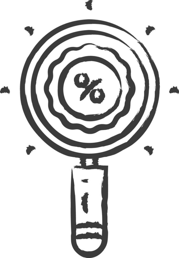 Search hand drawn vector illustration