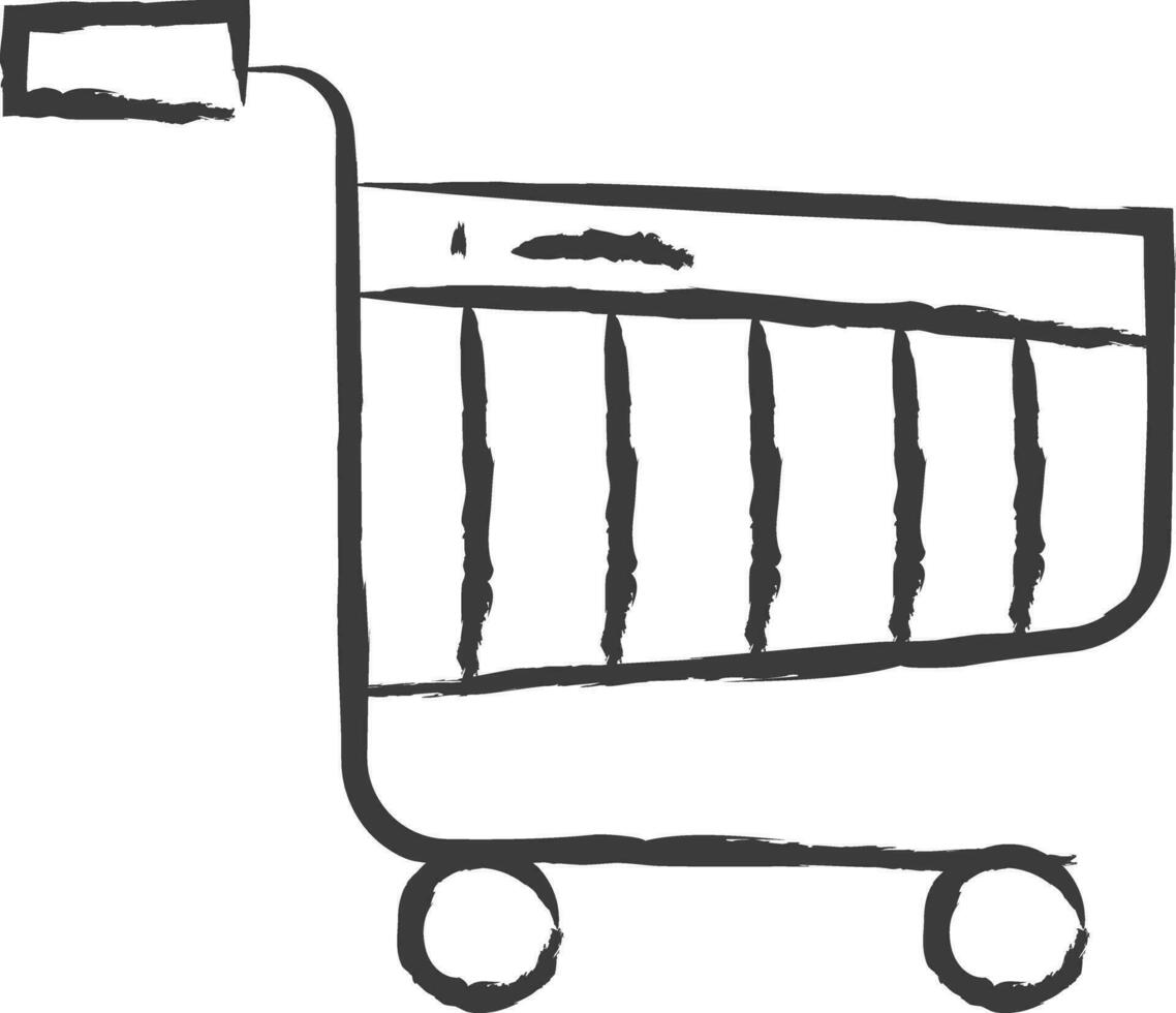 Cart hand drawn vector illustration