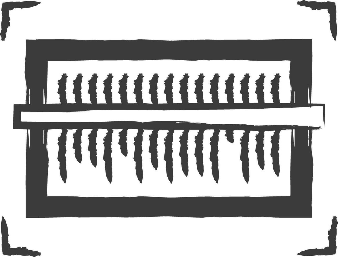 código de barras mano dibujado vector ilustración