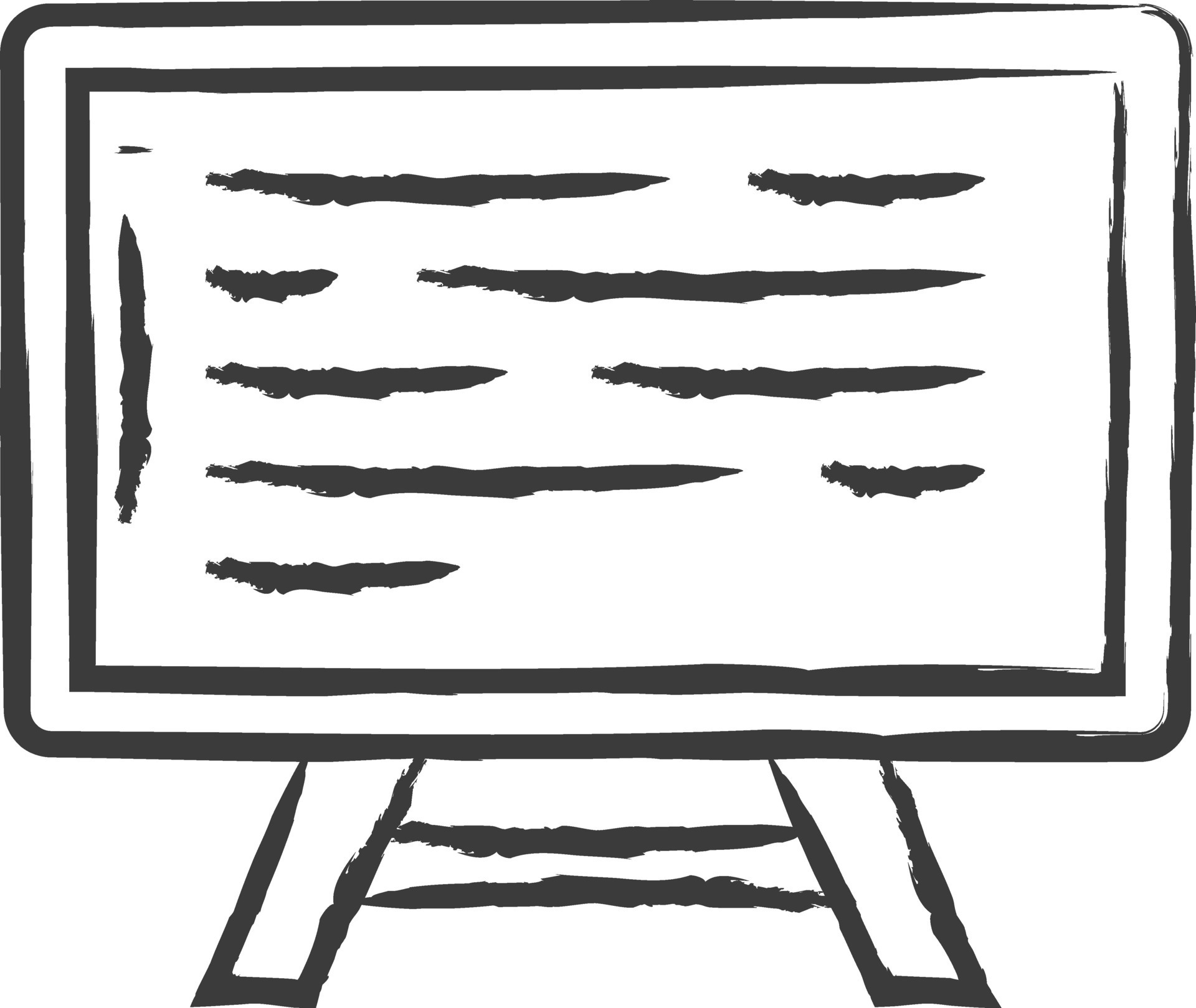 Presentation hand drawn vector illustration 34032306 Vector Art at Vecteezy