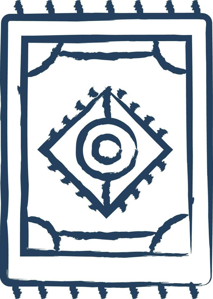 Carpet hand drawn vector illustration