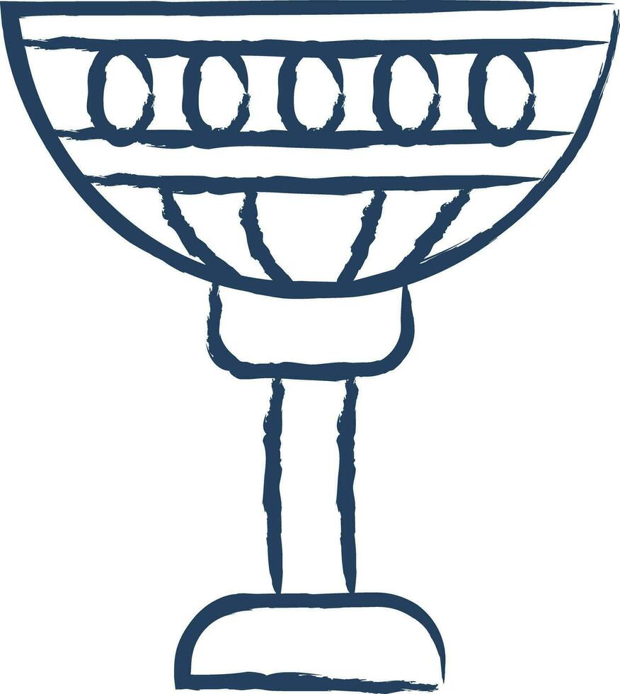 Royal Cup hand drawn vector illustration