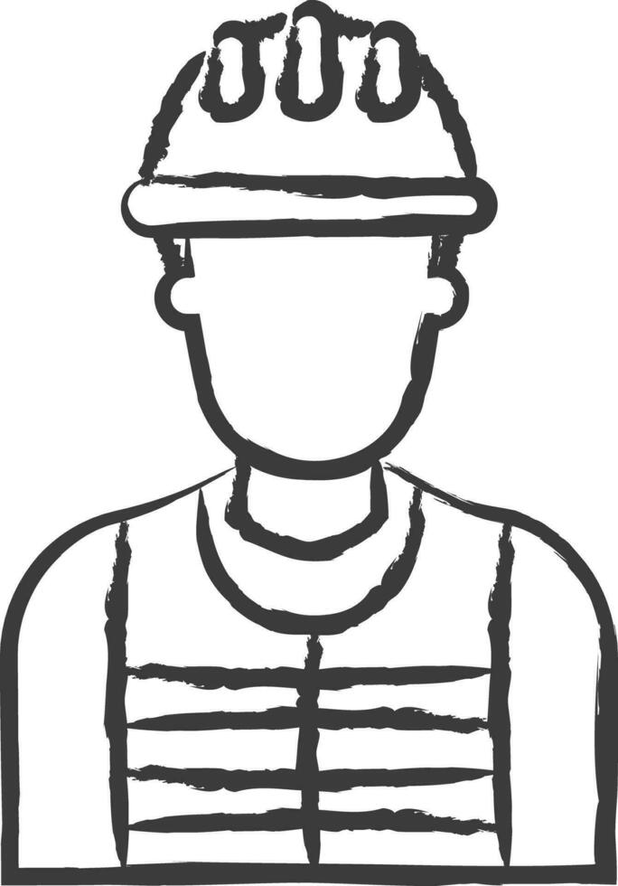 Electrician hand drawn vector illustration