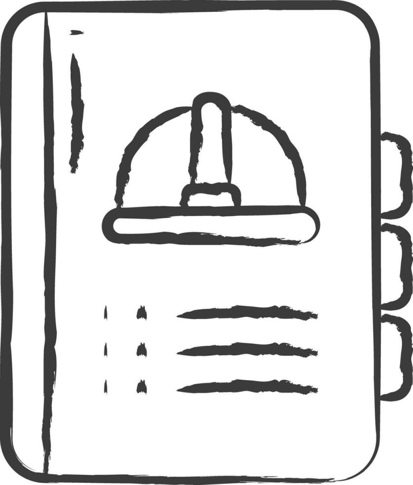 Book hand drawn vector illustration