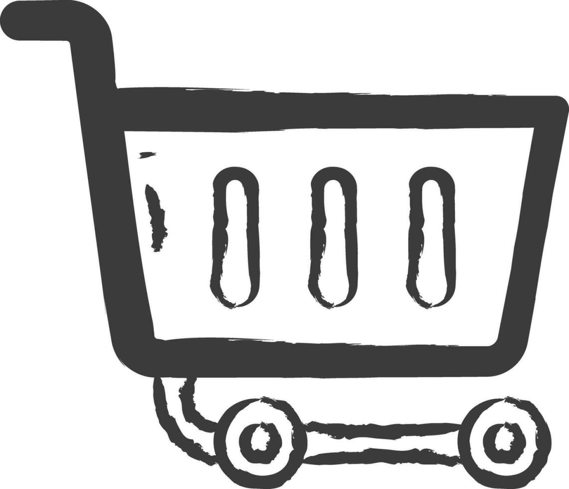 Cart hand drawn vector illustration