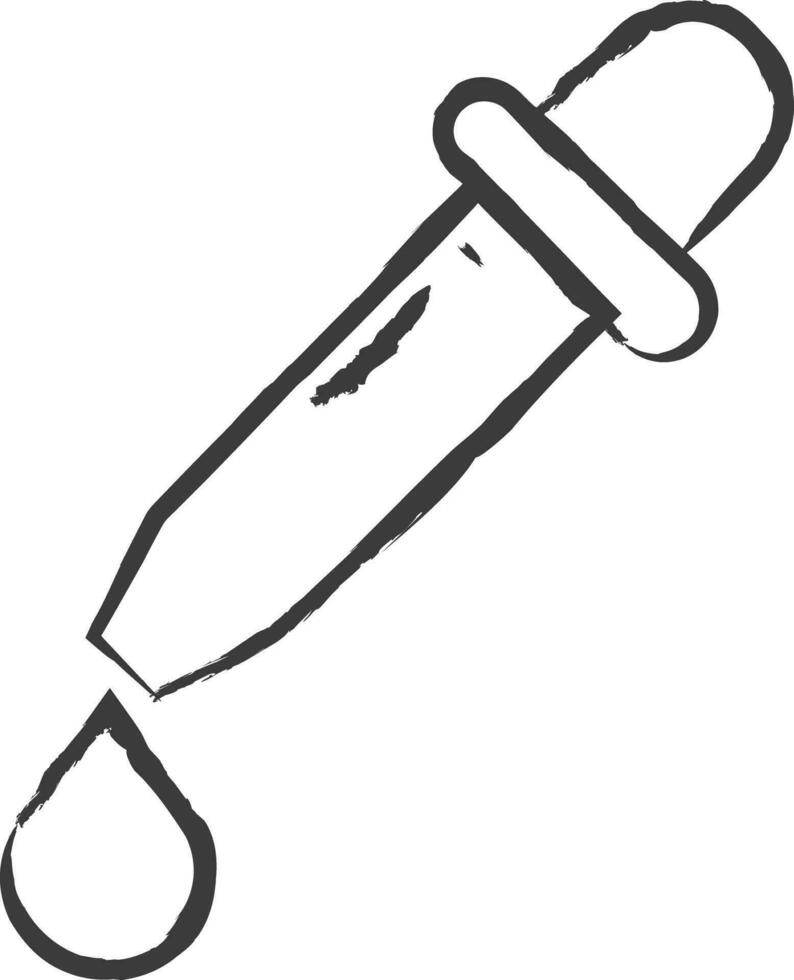 dropper hand drawn vector illustration