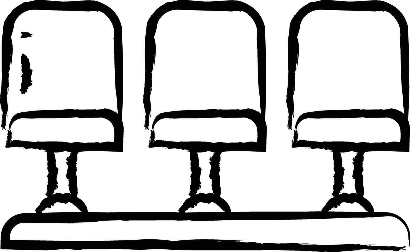 asiento mano dibujado vector ilustración